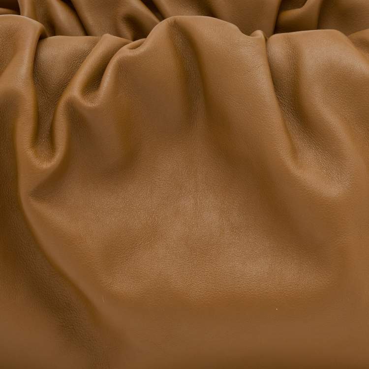 Pre Owned Bottega Veneta Brown Leather Chain Pouch Shoulder Bag