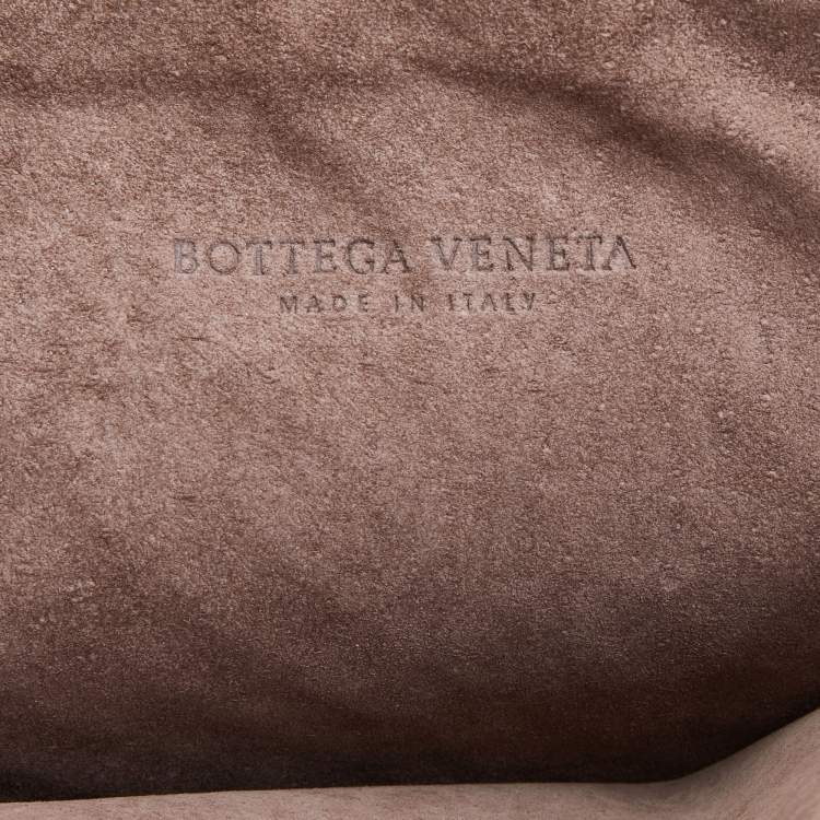 Pre Owned Bottega Veneta Purple Intrecciato Leather Shoulder Bag