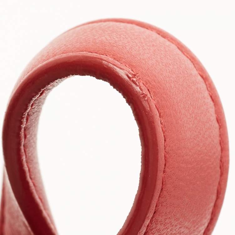 Pre Owned Bottega Veneta Red Intrecciato Leather Montaigne Satchel