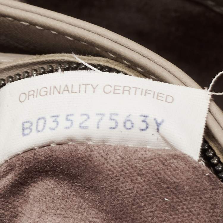 Pre Owned Bottega Veneta Beige Intrecciato Leather Olimpia Top Handle Bag