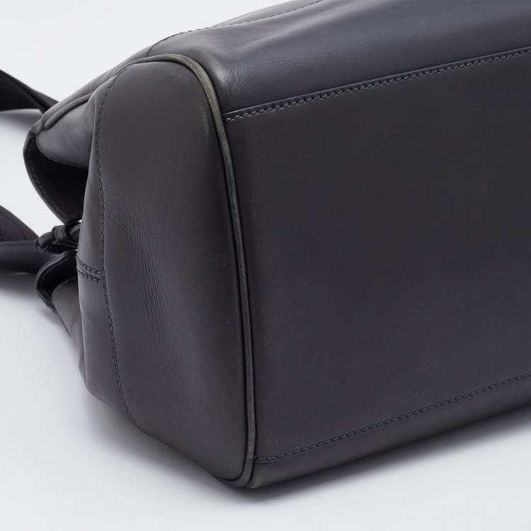 Pre Owned Bottega Veneta Grey Intrecciato Leather Tote