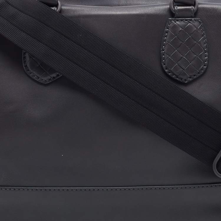 Pre Owned Bottega Veneta Grey Intrecciato Leather Tote