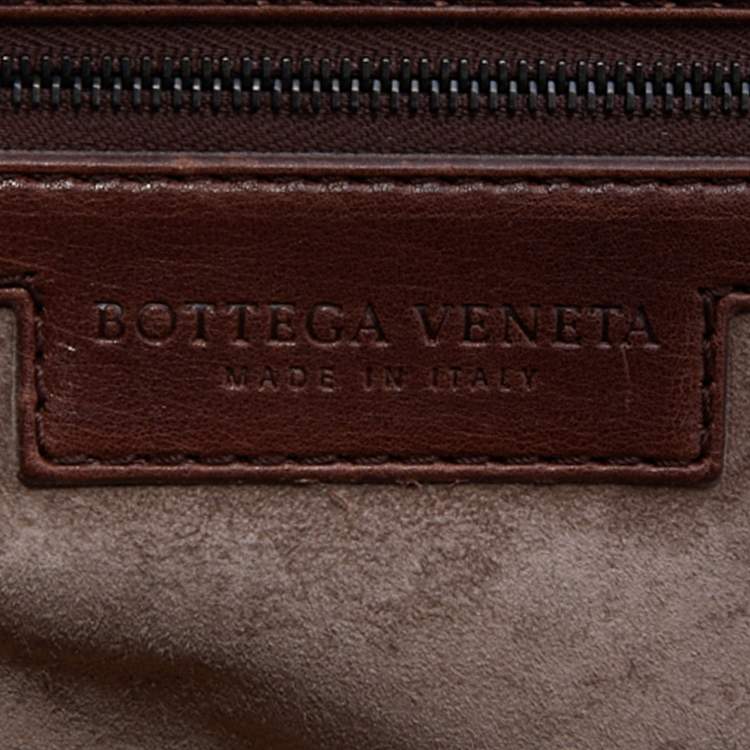 Pre Owned Bottega Veneta Brown Intrecciato Leather Tote