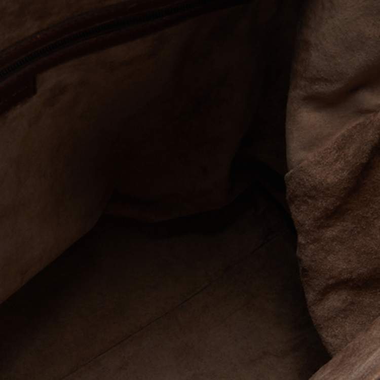 Pre Owned Bottega Veneta Brown Intrecciato Leather Tote