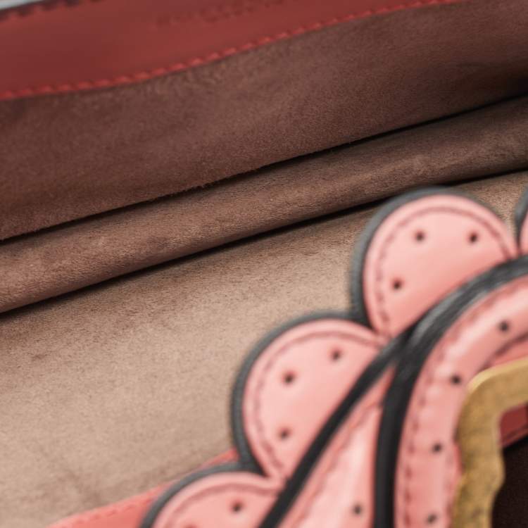 Pre Owned Bottega Veneta Old Rose Intrecciato Leather City Knot Shoulder Bag