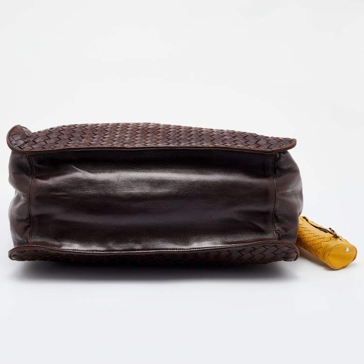 Pre Owned Bottega Veneta Brown Intrecciato Leather Hobo