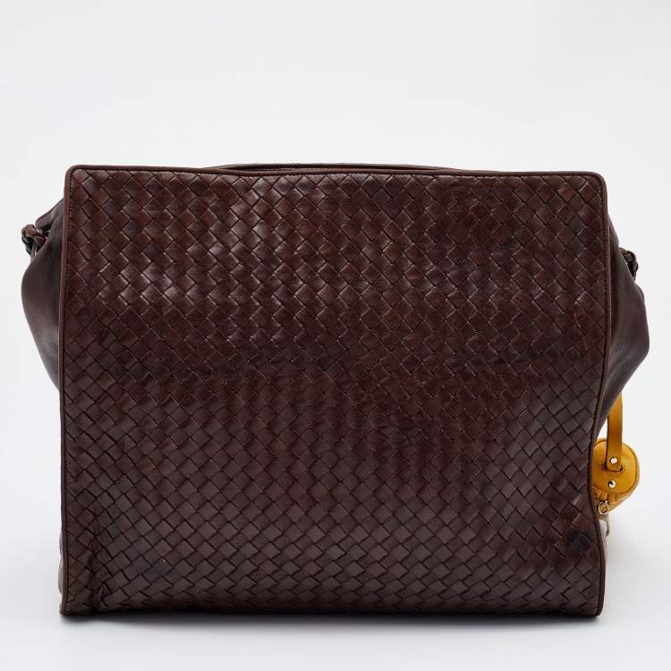 Pre Owned Bottega Veneta Brown Intrecciato Leather Hobo