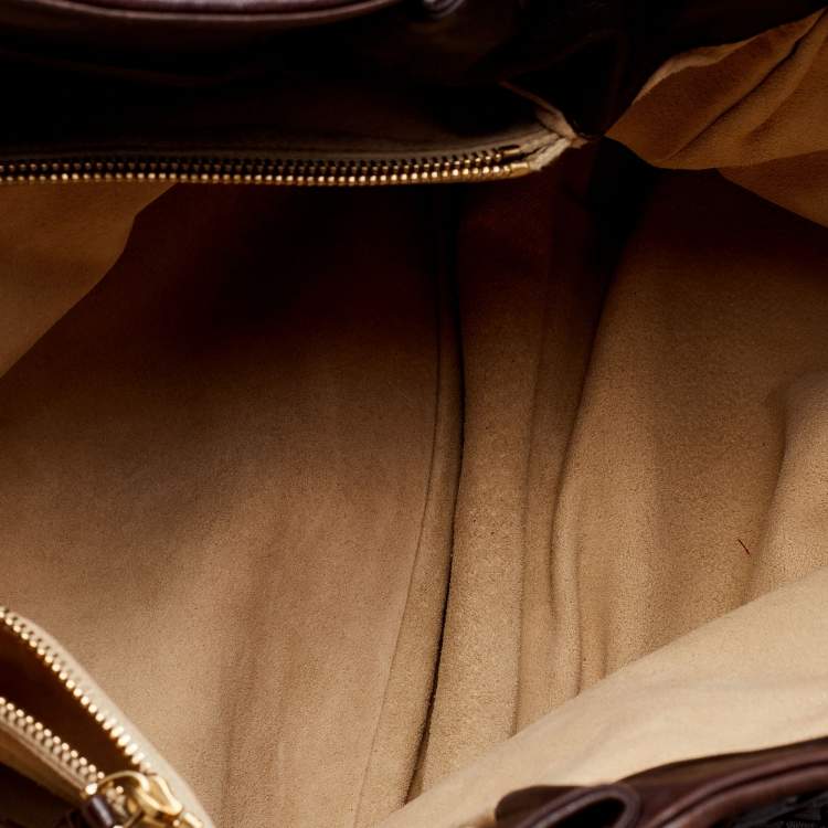 Pre Owned Bottega Veneta Brown Intrecciato Leather Hobo