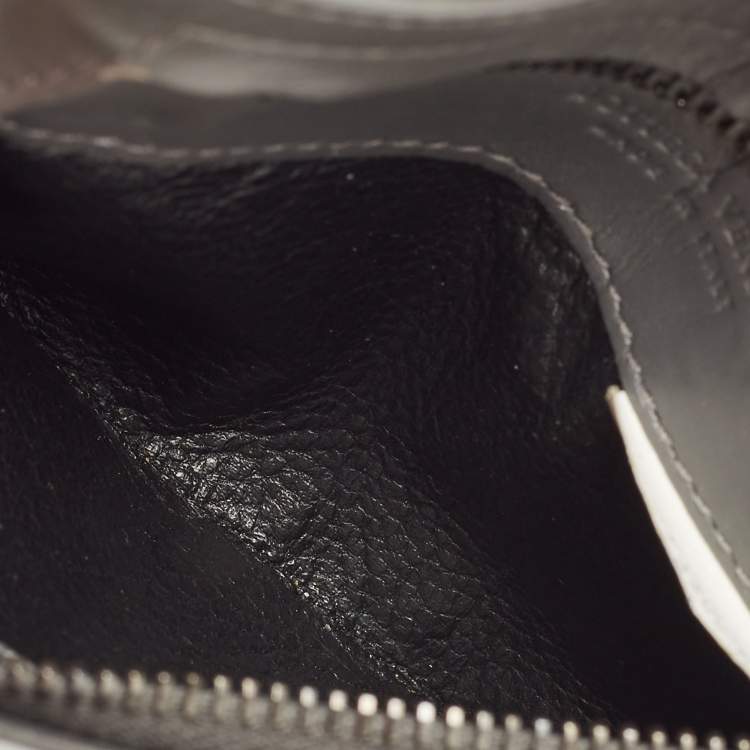 Pre Owned Bottega Veneta Grey Intrecciato Leather Zip Card Holder