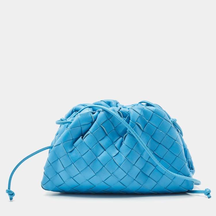 Bottega Veneta Blue Leather Mini The Pouch Bag Bottega Veneta | The ...