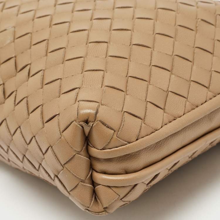 مملوكة مسبقًا Bottega Veneta Beige Intrecciato Leather Nodini Shoulder Bag