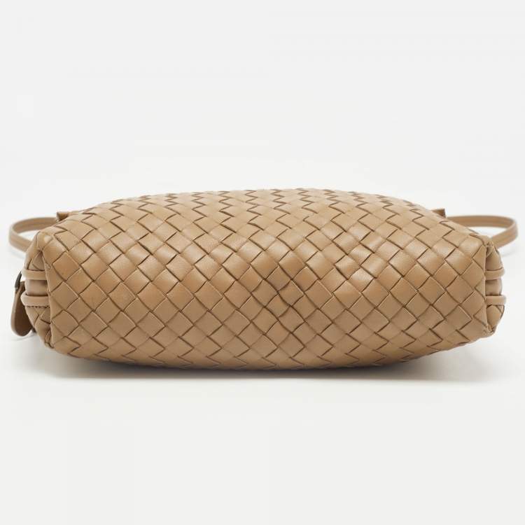 مملوكة مسبقًا Bottega Veneta Beige Intrecciato Leather Nodini Shoulder Bag