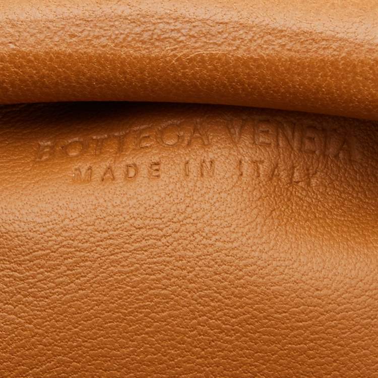 Pre Owned Bottega Veneta Tan Intrecciato Leather Mini The Pouch Bag