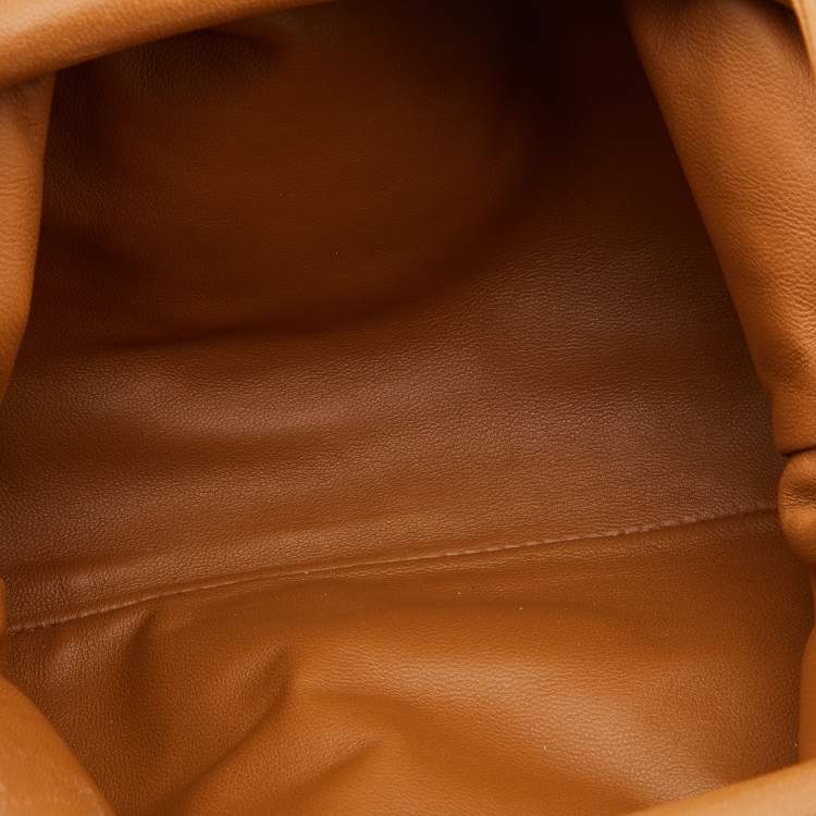 Pre Owned Bottega Veneta Tan Intrecciato Leather Mini The Pouch Bag