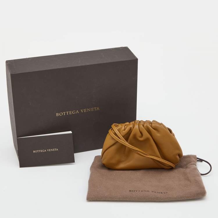 Pre Owned Bottega Veneta Brown Intrecciato Leather Wristlet Coin Purse