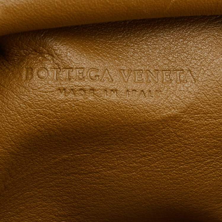 Pre Owned Bottega Veneta Brown Intrecciato Leather Wristlet Coin Purse