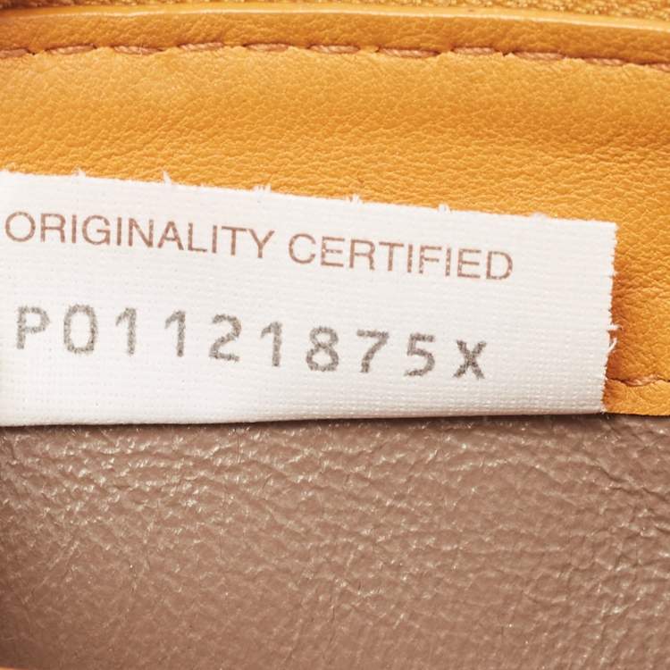 Pre Owned Bottega Veneta Saffron Yellow Intrecciato Leather Zip Continental Wallet