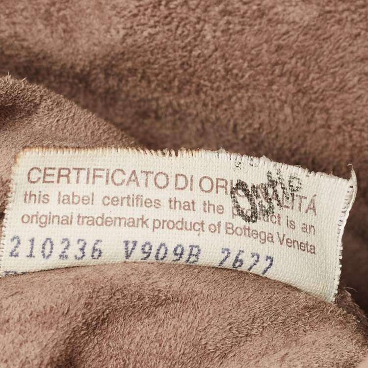 Pre Owned Bottega Veneta Brown Intrecciato Leather Floral Shoulder Bag