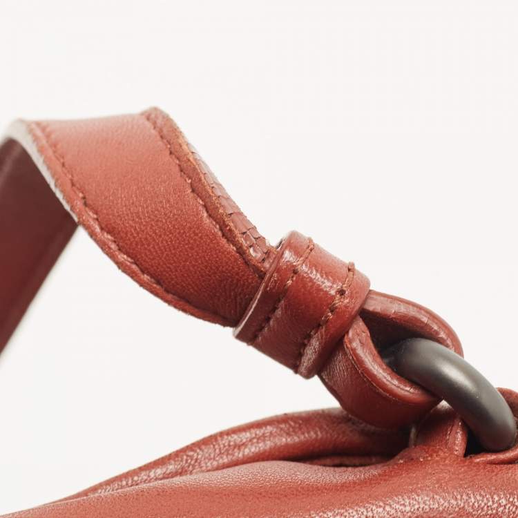 مملوكة مسبقًا Bottega Veneta Brown Intrecciato Leather Flap Crossbody Bag