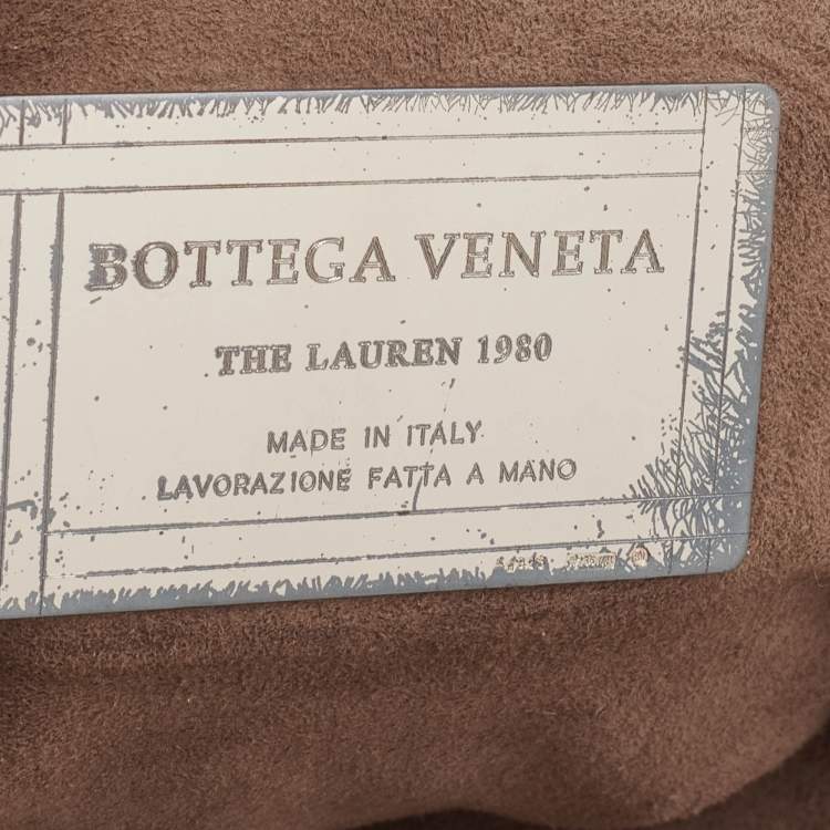 Pre Owned Bottega Veneta Burgundy Intrecciato Leather Frame Clutch