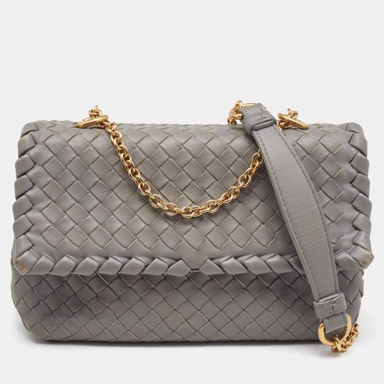 Bottega Veneta, Bags, Bottega Venetagray Intrecciato Cross Body Bag