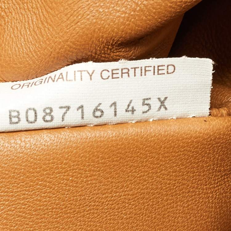 Pre Owned Bottega Veneta Tan Intrecciato Leather Pouch Clutch