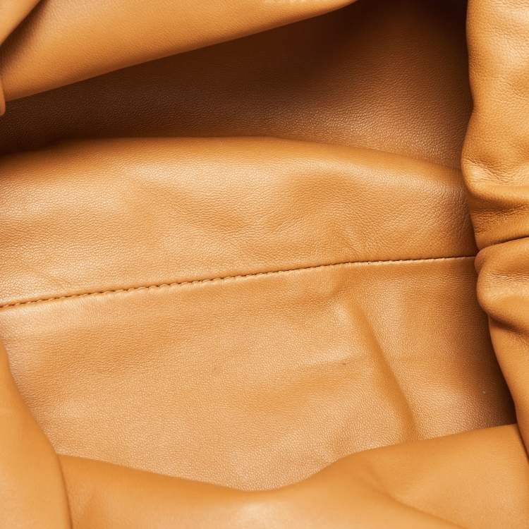 Pre Owned Bottega Veneta Tan Intrecciato Leather Pouch Clutch