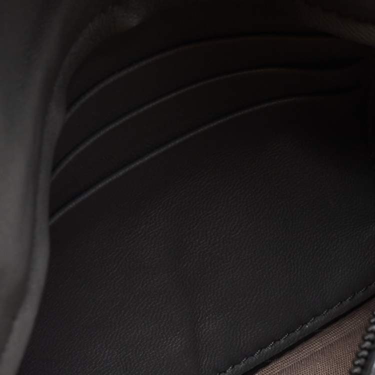 Pre Owned Bottega Veneta Grey Intrecciato Leather Flap Chain Crossbody Bag