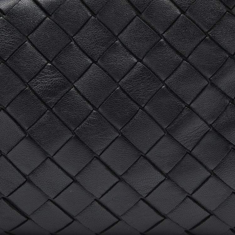 Pre Owned Bottega Veneta Black Intrecciato Leather Mini Jodie Hobo
