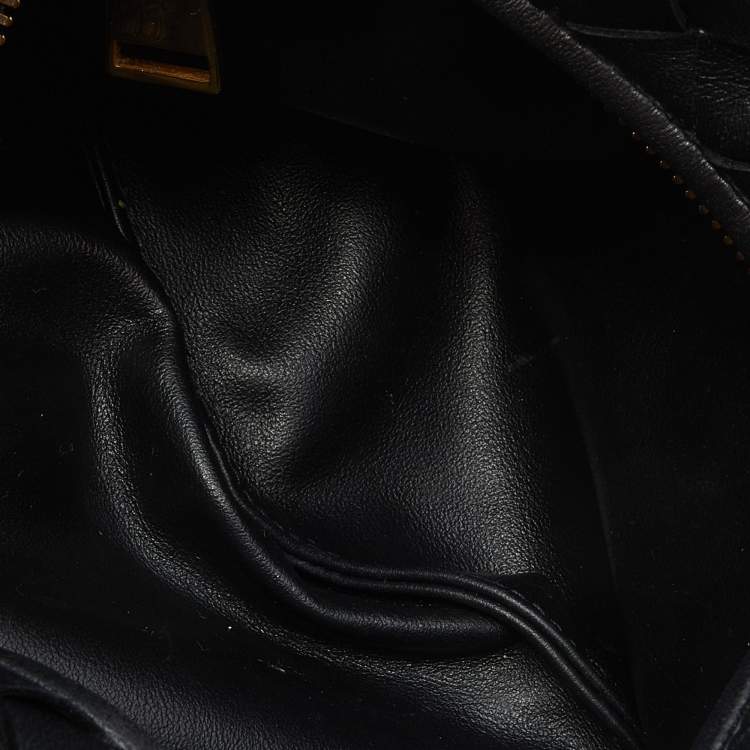 Pre Owned Bottega Veneta Black Intrecciato Leather Mini Jodie Hobo