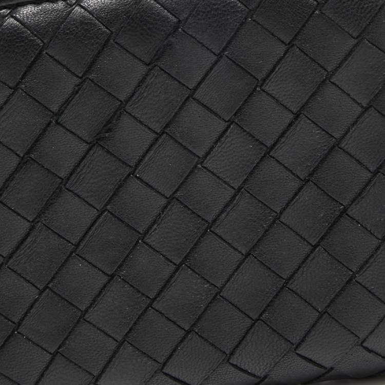 Pre Owned Bottega Veneta Black Intrecciato Leather Coin Purse