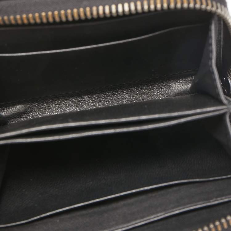 Pre Owned Bottega Veneta Black Intrecciato Leather Coin Purse