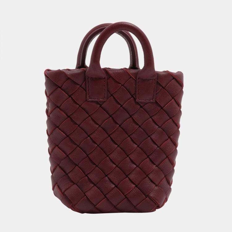 Bottega Veneta Intrecciato Charm Leather Bordeaux Bottega Veneta | TLC