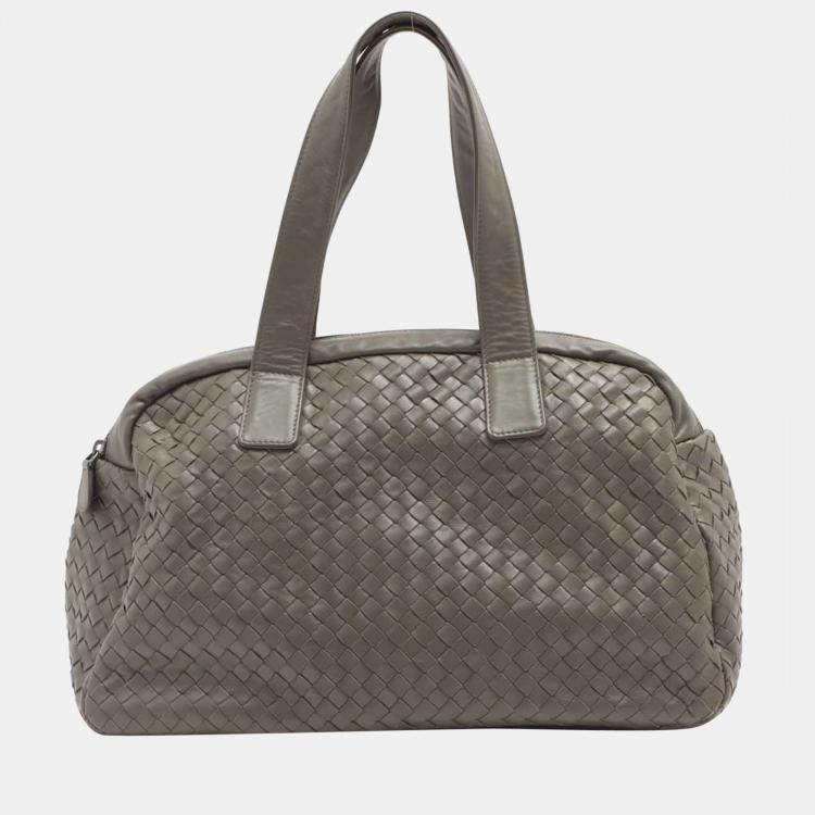 Bottega Veneta Intrecciato Tote Bag in Gray