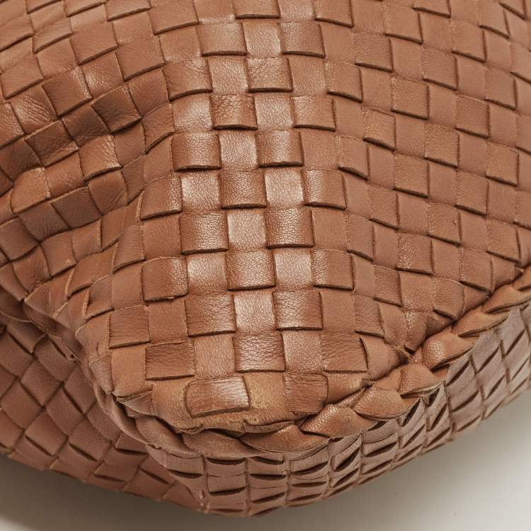 مملوكة مسبقًا Bottega Veneta Brown Intrecciato Leather Veneta Hobo