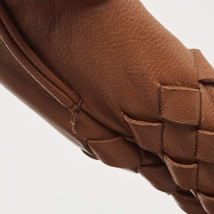 مملوكة مسبقًا Bottega Veneta Brown Intrecciato Leather Veneta Hobo
