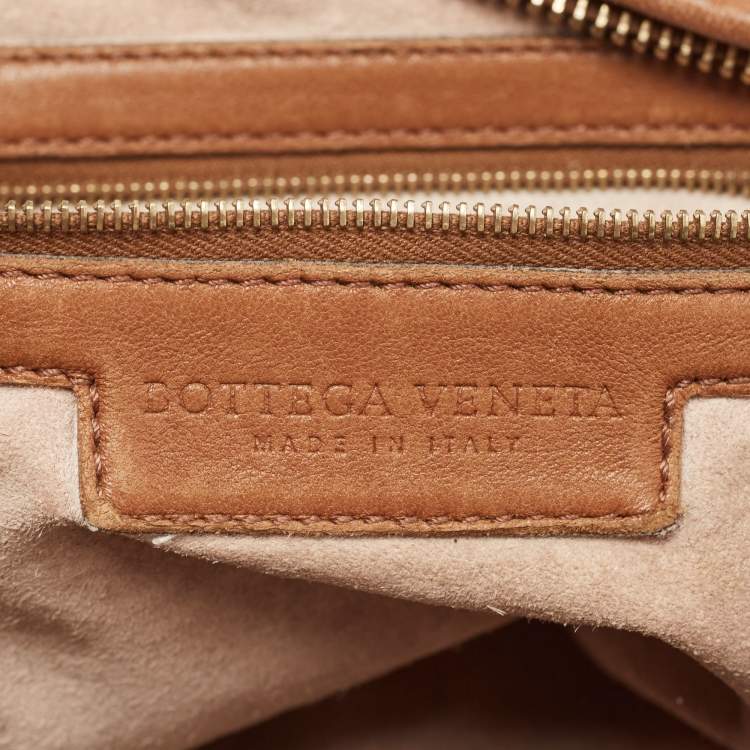 مملوكة مسبقًا Bottega Veneta Brown Intrecciato Leather Veneta Hobo