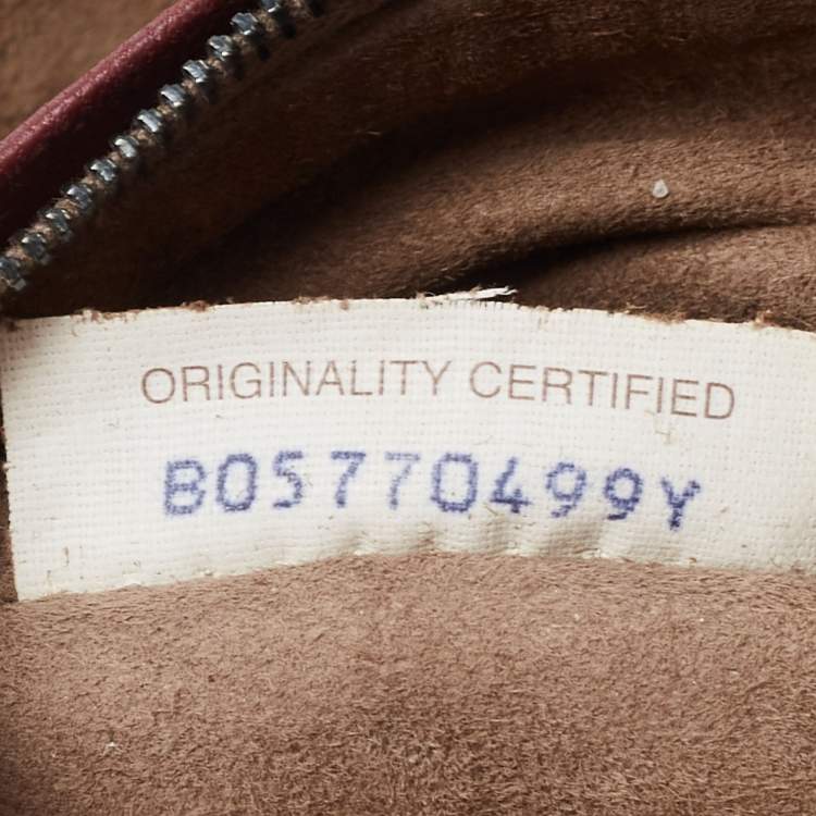 Pre Owned Bottega Veneta Burgundy Intrecciato Leather Nodini Crossbody Bag