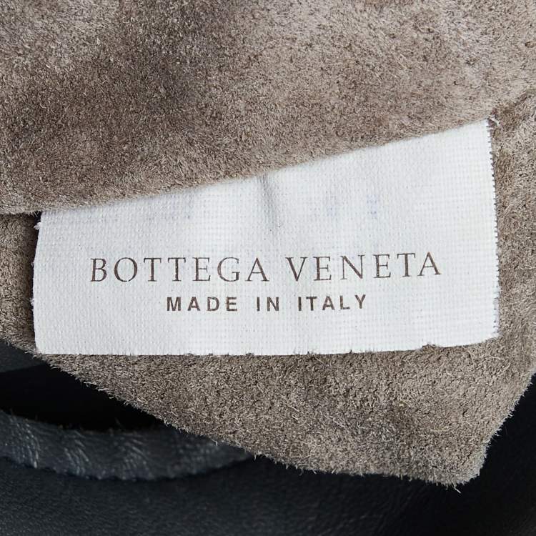 Pre Owned Bottega Veneta Grey Intrecciato Leather Shoulder Bag