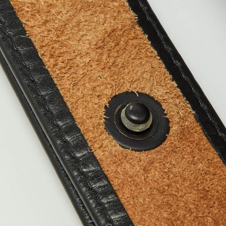 مملوكة مسبقًا Bottega Veneta Black Intrecciato Leather Cassette Belt Bag