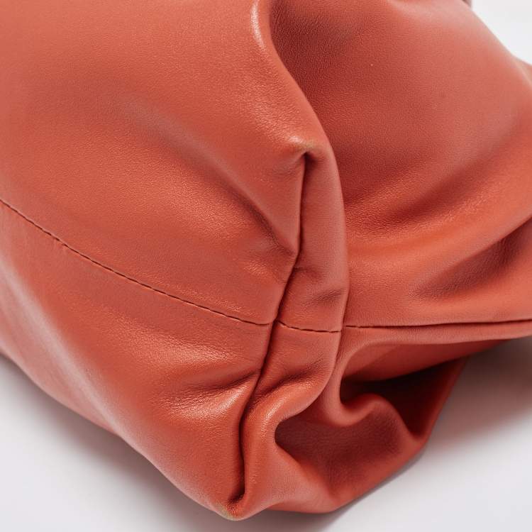 Pre Owned Bottega Veneta Brown Leather The Chain Pouch Bag