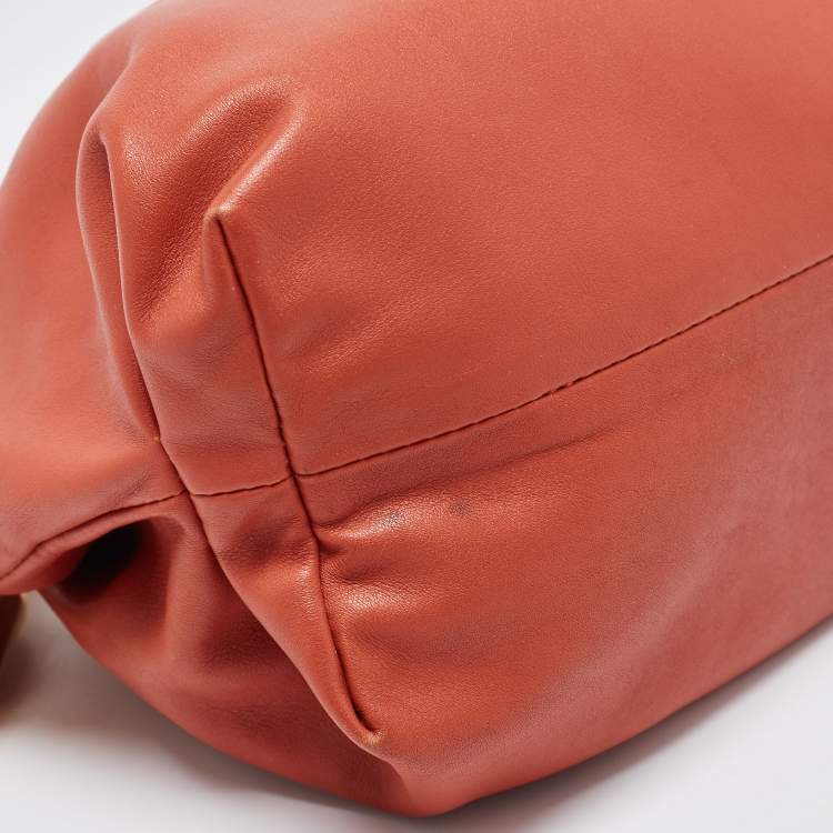 Pre Owned Bottega Veneta Brown Leather The Chain Pouch Bag