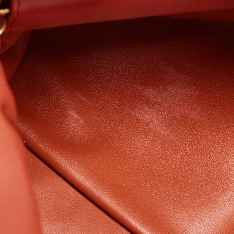 Pre Owned Bottega Veneta Brown Leather The Chain Pouch Bag