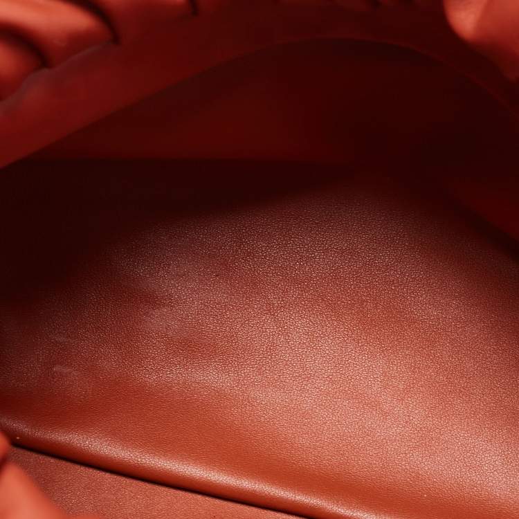 Pre Owned Bottega Veneta Brown Leather The Chain Pouch Bag