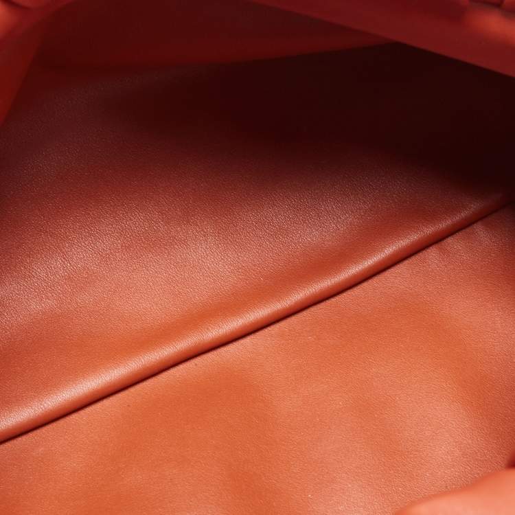 Pre Owned Bottega Veneta Brown Leather The Chain Pouch Bag