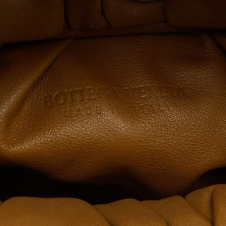 Pre Owned Bottega Veneta Brown Leather Medium The Shoulder Pouch Bag