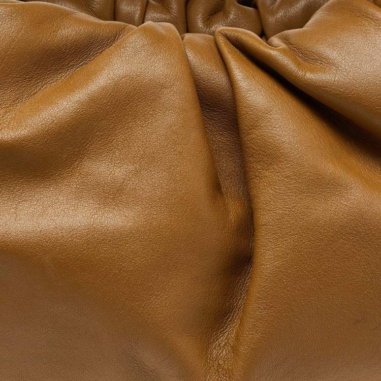 Pre Owned Bottega Veneta Brown Leather Medium The Shoulder Pouch Bag