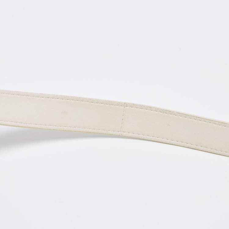 Pre Owned Bottega Veneta White Padded Leather Cassette Shoulder Bag