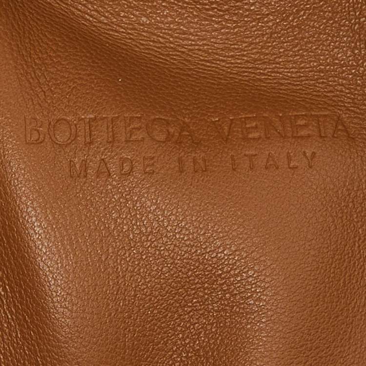 Pre Owned Bottega Veneta Brown Intrecciato Leather The Pouch Clutch
