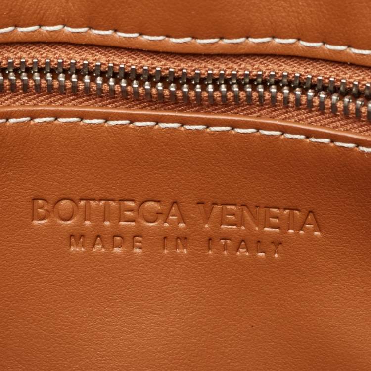 Pre Owned Bottega Veneta Brown Intrecciato Leather Cassette Shoulder Bag